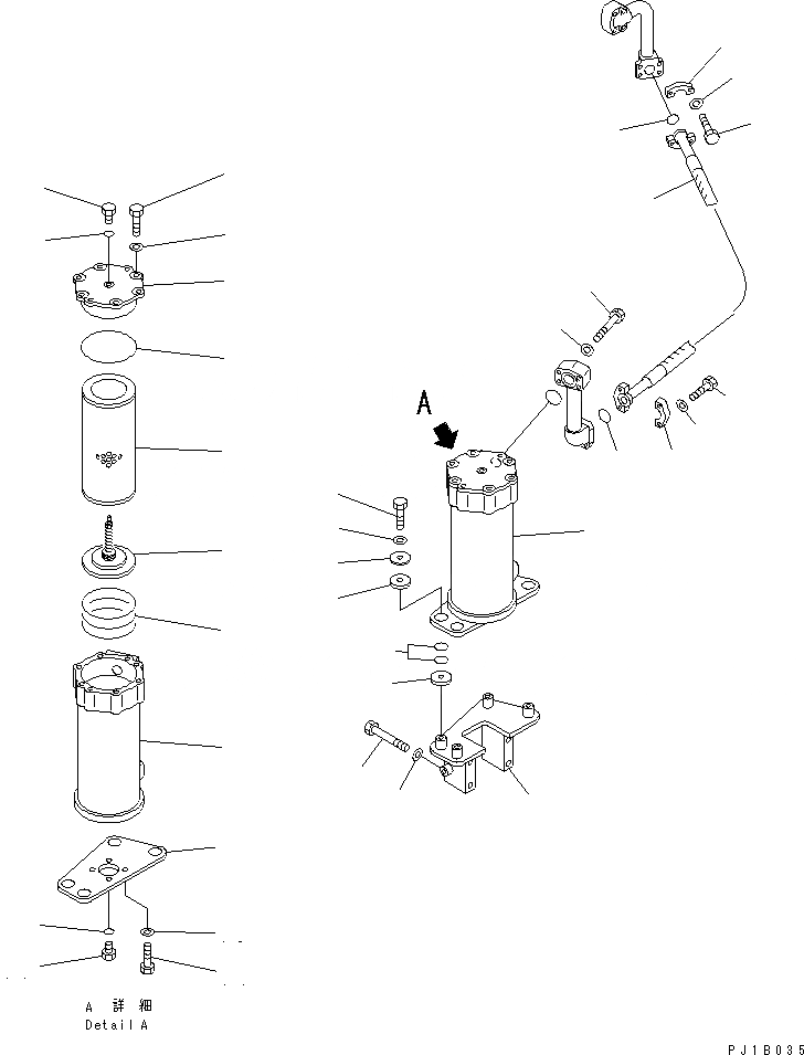 Схема запчастей Komatsu D155A-5 - СИЛОВАЯ ПЕРЕДАЧА ФИЛЬТР. (МОРОЗОУСТОЙЧИВ. СПЕЦ-Я)(№7-) СИЛОВАЯ ПЕРЕДАЧА И КОНЕЧНАЯ ПЕРЕДАЧА