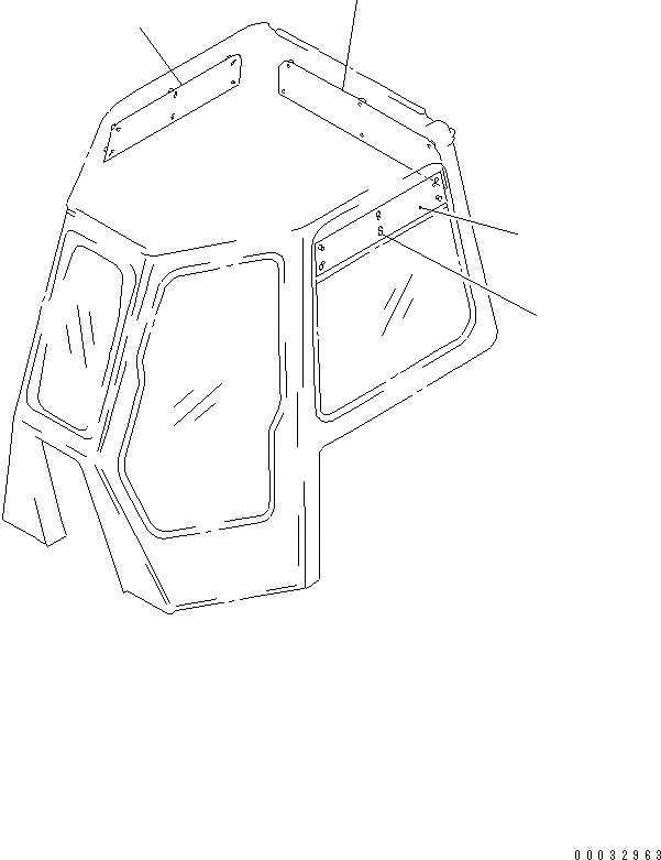 Схема запчастей Komatsu D155A-5 - КОЗЫРЕК (МОРОЗОУСТОЙЧИВ. СПЕЦ-Я)(№7-) КАБИНА ОПЕРАТОРА И СИСТЕМА УПРАВЛЕНИЯ