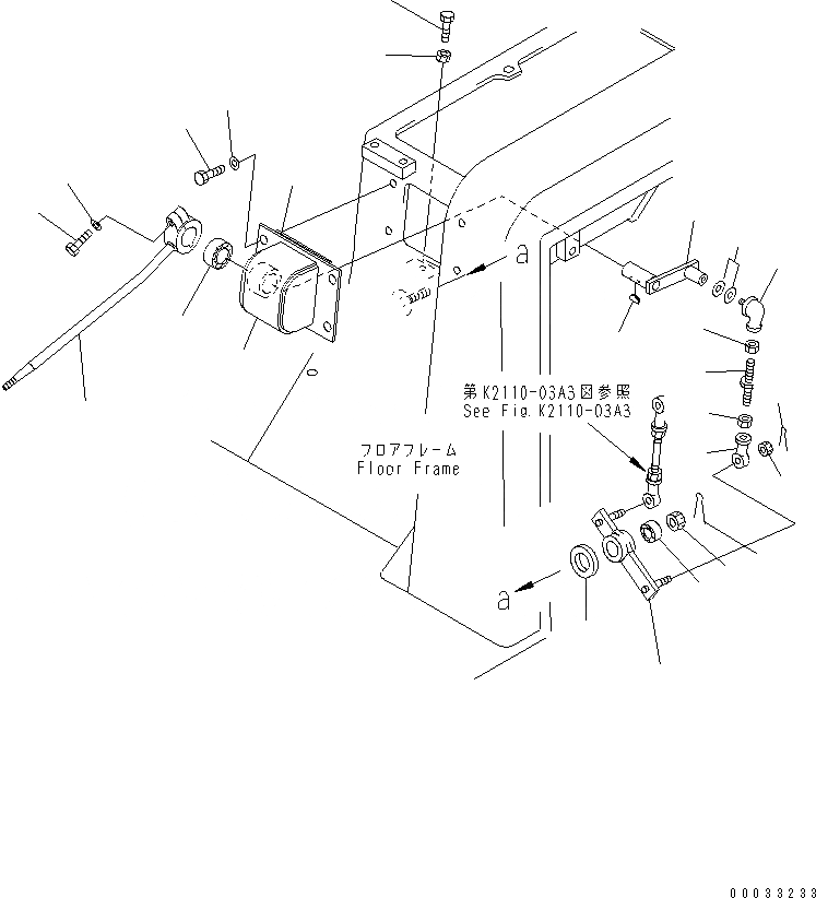 Схема запчастей Komatsu D155A-5 - ПАРКОВОЧН. РЫЧАГ (МОРОЗОУСТОЙЧИВ. СПЕЦ-Я)(№7-) КАБИНА ОПЕРАТОРА И СИСТЕМА УПРАВЛЕНИЯ
