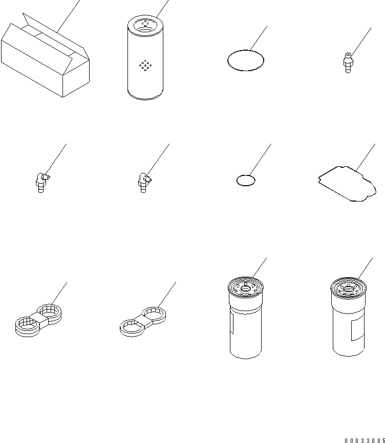 Схема запчастей Komatsu D155A-5 - ЗАП. ЧАСТИ (КРОМЕ ЯПОН.) (МОРОЗОУСТОЙЧИВ. СПЕЦ-Я)(№7-) АКСЕССУАРЫ
