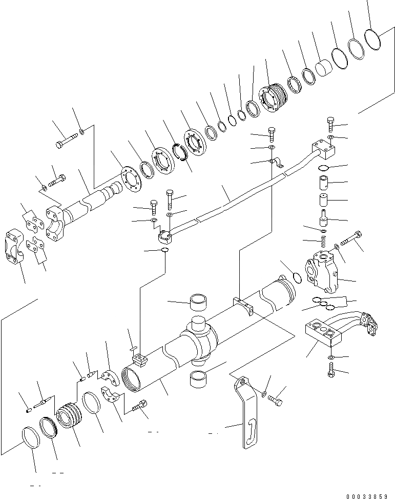 Схема запчастей Komatsu D155A-5 - ЦИЛИНДР ПОДЪЕМА ОТВАЛА (МОРОЗОУСТОЙЧИВ. СПЕЦ-Я)(№7-) ОСНОВН. КОМПОНЕНТЫ И РЕМКОМПЛЕКТЫ
