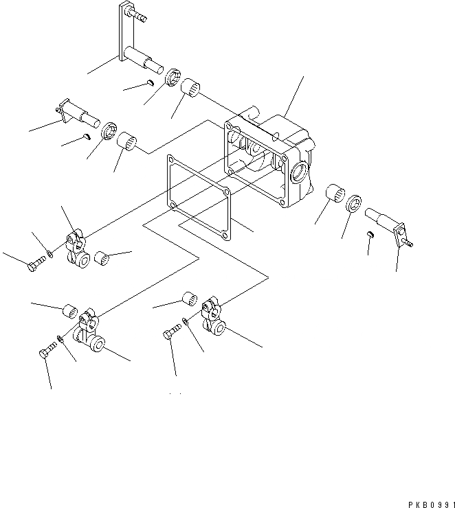 Схема запчастей Komatsu D155A-5 - КЛАПАН РУЛЕВОГО УПРАВЛЕНИЯ (/) СИЛОВАЯ ПЕРЕДАЧА И КОНЕЧНАЯ ПЕРЕДАЧА