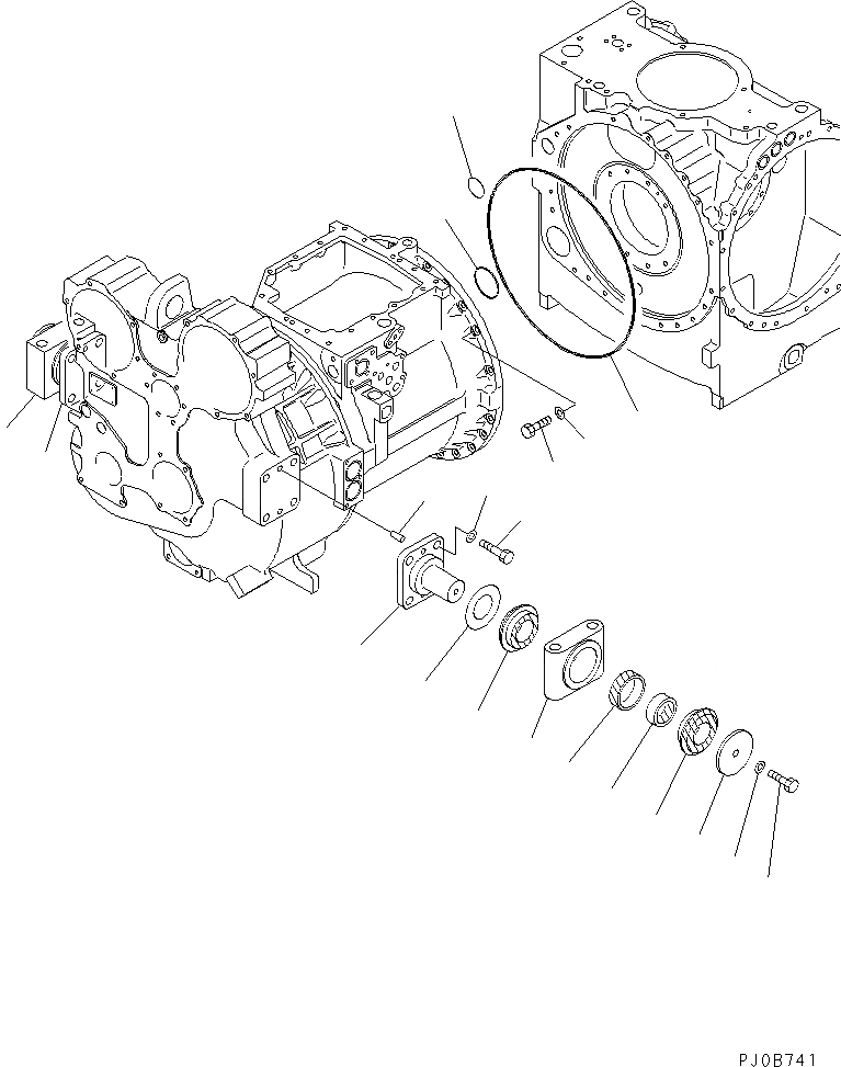 Схема запчастей Komatsu D155A-5 - СИЛОВАЯ ПЕРЕДАЧА КРЕПЛЕНИЕ СИЛОВАЯ ПЕРЕДАЧА И КОНЕЧНАЯ ПЕРЕДАЧА