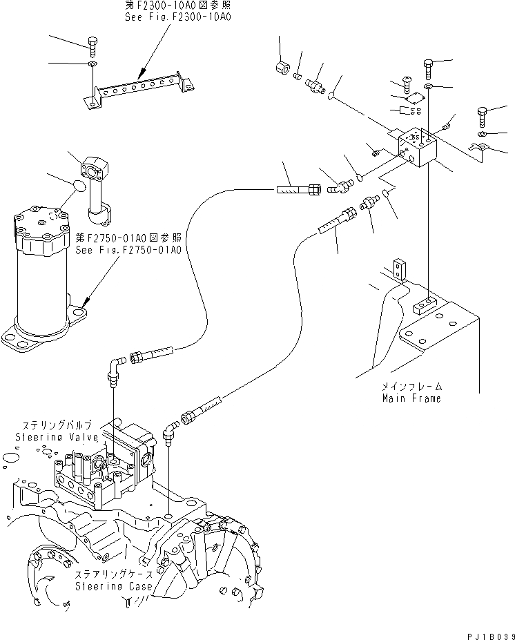 Схема запчастей Komatsu D155A-5 - ДОПОЛН. МАСЛОПРОВОДЯЩАЯ ЛИНИЯ СИЛОВАЯ ПЕРЕДАЧА И КОНЕЧНАЯ ПЕРЕДАЧА