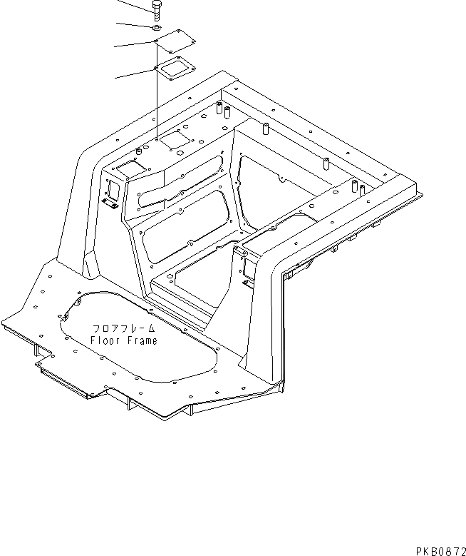 Схема запчастей Komatsu D155A-5 - BRANK ЧАСТИ (БЕЗ РЫХЛИТЕЛЯ) КАБИНА ОПЕРАТОРА И СИСТЕМА УПРАВЛЕНИЯ