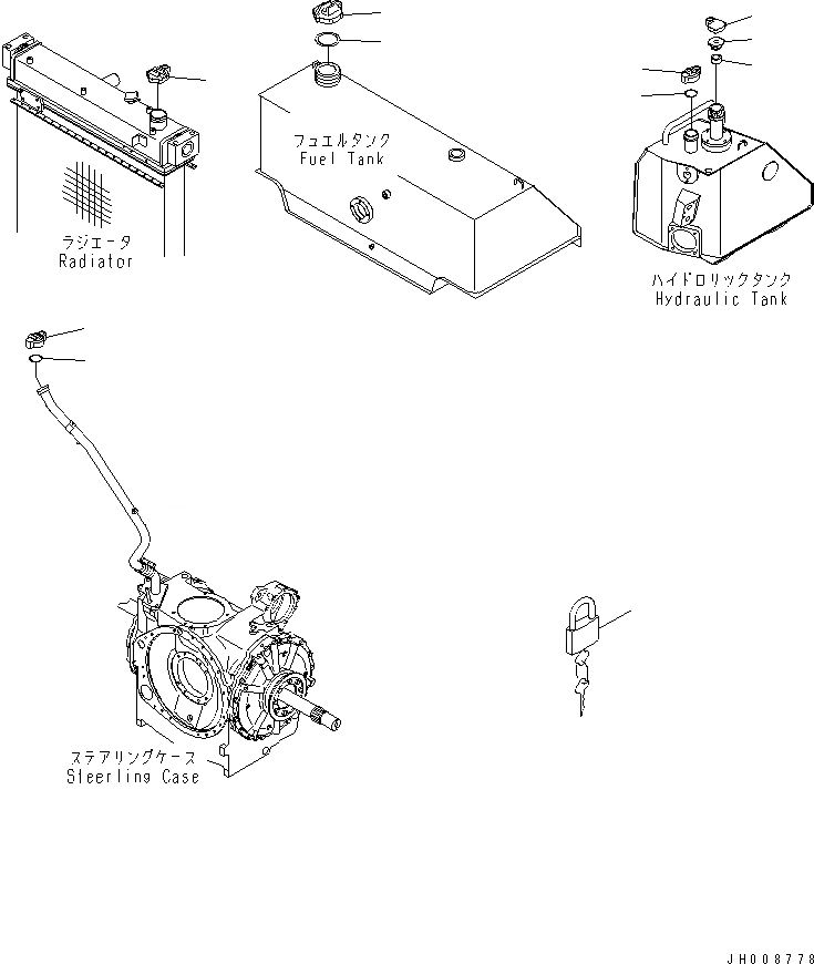 Схема запчастей Komatsu D155A-5 - АНТИВАНДАЛЬНАЯ КРЫШКА(№-9) РАЗНОЕ