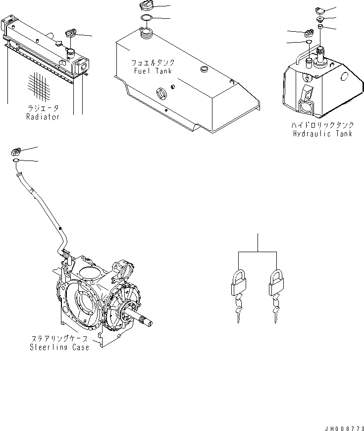 Схема запчастей Komatsu D155A-5 - АНТИВАНДАЛЬНАЯ КРЫШКА(№9-) РАЗНОЕ