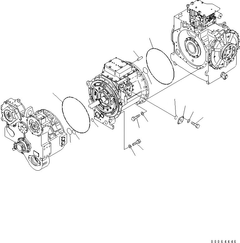 Схема запчастей Komatsu D155A-6 - СИЛОВАЯ ПЕРЕДАЧА (АКСЕССУАРЫ)(№8-) СИЛОВАЯ ПЕРЕДАЧА И КОНЕЧНАЯ ПЕРЕДАЧА