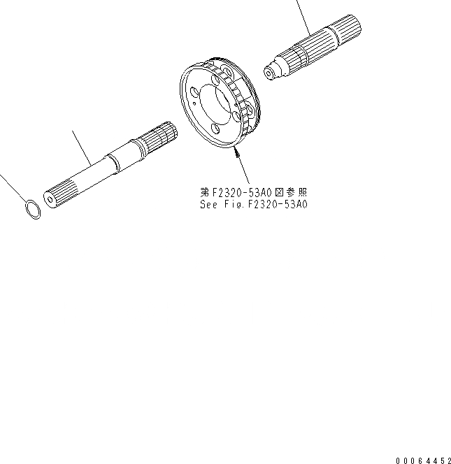Схема запчастей Komatsu D155A-6 - ТРАНСМИССИЯ (ВХОД И ВЫХОД)(№8-) СИЛОВАЯ ПЕРЕДАЧА И КОНЕЧНАЯ ПЕРЕДАЧА
