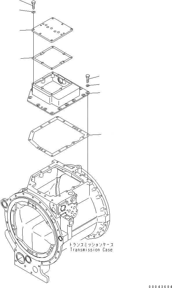 Схема запчастей Komatsu D155A-6 - ТРАНСМИССИЯ (КЛАПАН COVER)(№8-) СИЛОВАЯ ПЕРЕДАЧА И КОНЕЧНАЯ ПЕРЕДАЧА