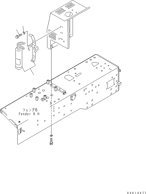 Схема запчастей Komatsu D155A-6 - ОГНЕТУШИТЕЛЬ (АНГЛ.) (БЕЗ КАБИНЫ)(№8-) КАБИНА ОПЕРАТОРА И СИСТЕМА УПРАВЛЕНИЯ
