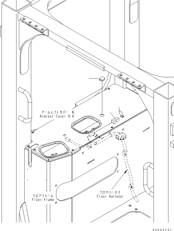 Схема запчастей Komatsu D155A-6 - ОСНОВН. КОНСТРУКЦИЯ (БЕЗ ПАЛЕЦ PULLER ПЕРЕКЛЮЧАТЕЛЬ) (MALTI РЫХЛИТЕЛЬ)(№8-) КАБИНА ОПЕРАТОРА И СИСТЕМА УПРАВЛЕНИЯ