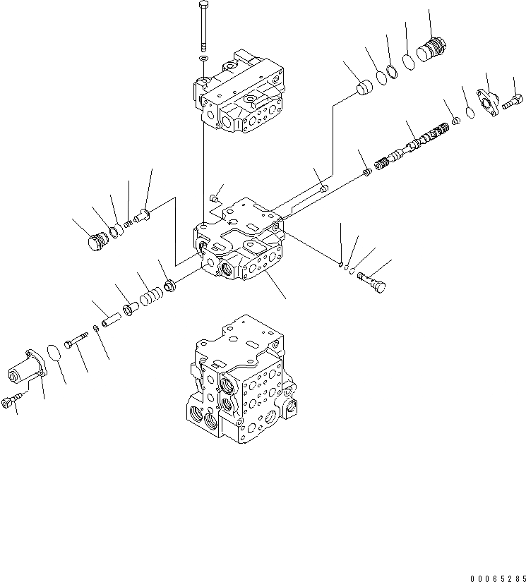 Схема запчастей Komatsu D155A-6 - УПРАВЛЯЮЩ. КЛАПАН (4-Х СЕКЦИОНН.) (7/9)(№8-) ОСНОВН. КОМПОНЕНТЫ И РЕМКОМПЛЕКТЫ