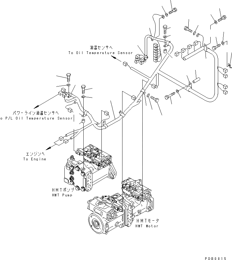 Схема запчастей Komatsu D155AX-3 - ЭЛЕКТРОПРОВОДКА (СИЛОВАЯ ЛИНИЯ) (ДЛЯ ЭЛЕКТРИЧ. СИСТЕМА МОНИТОРА ПАНЕЛЬ)     (E.M.C. СПЕЦ-Я.) СИЛОВАЯ ПЕРЕДАЧА И КОНЕЧНАЯ ПЕРЕДАЧА