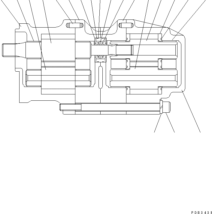 Схема запчастей Komatsu D155AX-3 - ПРОДУВОЧН. НАСОС ОСНОВН. КОМПОНЕНТЫ И РЕМКОМПЛЕКТЫ