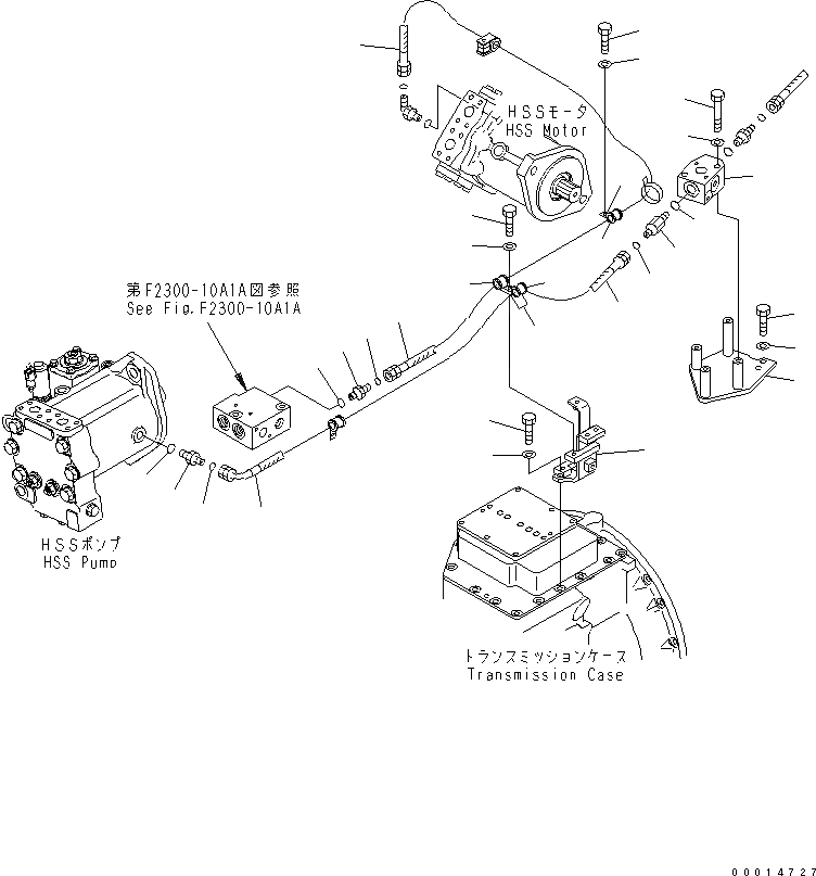 Схема запчастей Komatsu D155AX-5 - ГИДРОЛИНИЯ (/)(№7-) СИЛОВАЯ ПЕРЕДАЧА И КОНЕЧНАЯ ПЕРЕДАЧА