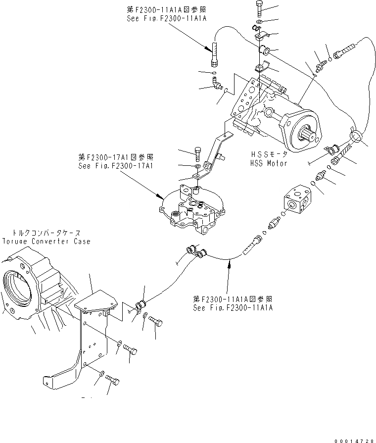 Схема запчастей Komatsu D155AX-5 - ГИДРОЛИНИЯ (/)(№7-) СИЛОВАЯ ПЕРЕДАЧА И КОНЕЧНАЯ ПЕРЕДАЧА