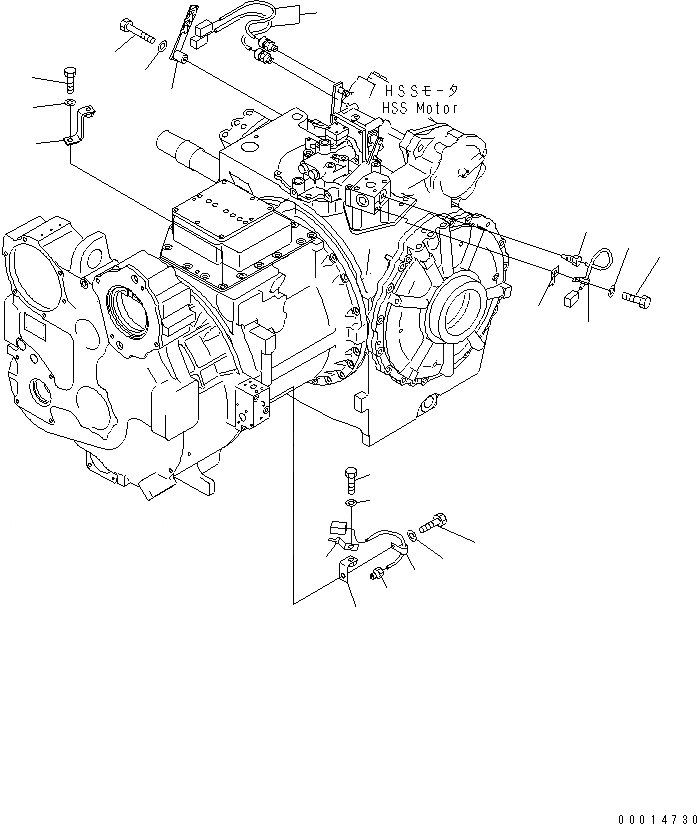 Схема запчастей Komatsu D155AX-5 - ЭЛЕКТР.(№7-) СИЛОВАЯ ПЕРЕДАЧА И КОНЕЧНАЯ ПЕРЕДАЧА