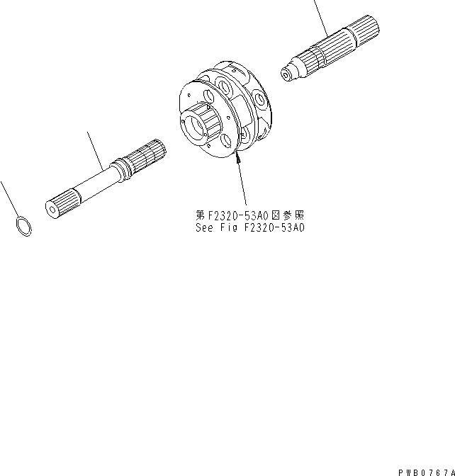 Схема запчастей Komatsu D155AX-5 - ТРАНСМИССИЯ (ВХОД И ВЫХОДНОЙ ВАЛ) СИЛОВАЯ ПЕРЕДАЧА И КОНЕЧНАЯ ПЕРЕДАЧА