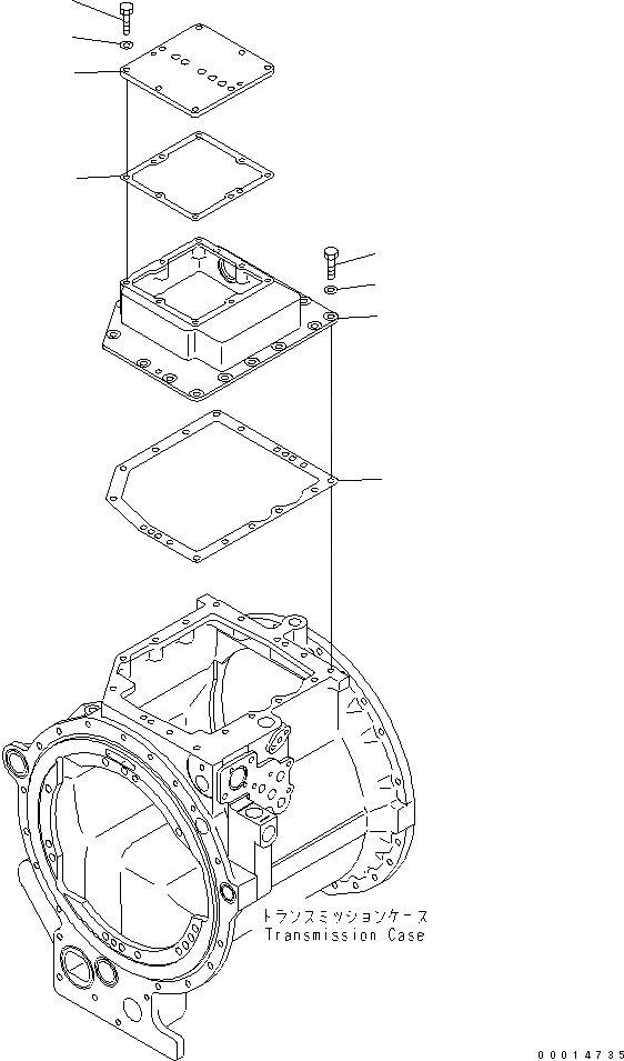 Схема запчастей Komatsu D155AX-5 - КЛАПАН ТРАНСМИССИИ COVER(№7-) СИЛОВАЯ ПЕРЕДАЧА И КОНЕЧНАЯ ПЕРЕДАЧА