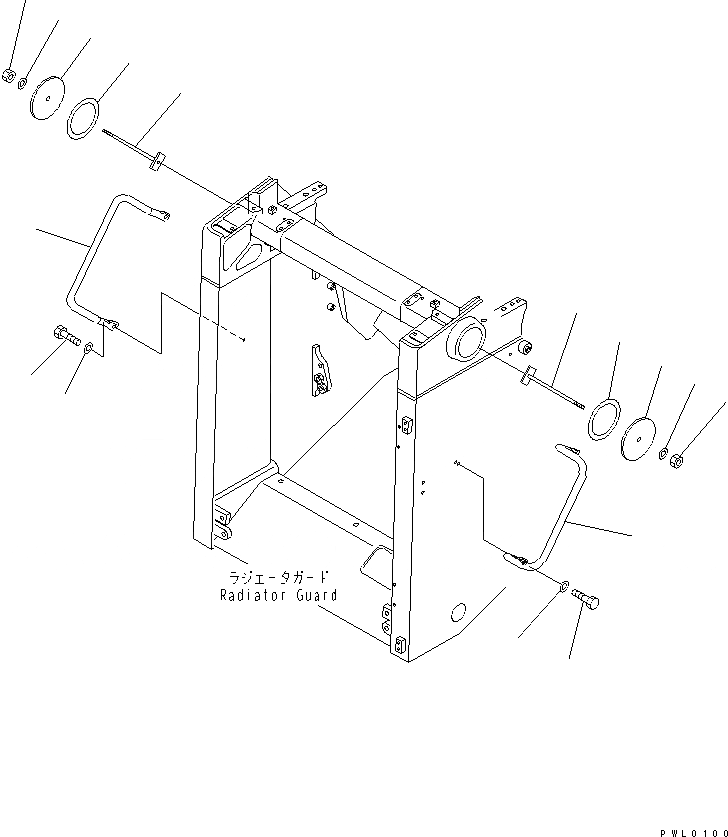 Схема запчастей Komatsu D155AX-5 - ГИДРОЦИЛИНДР ПОДЪЕМА LESS ЧАСТИ КОРПУСА