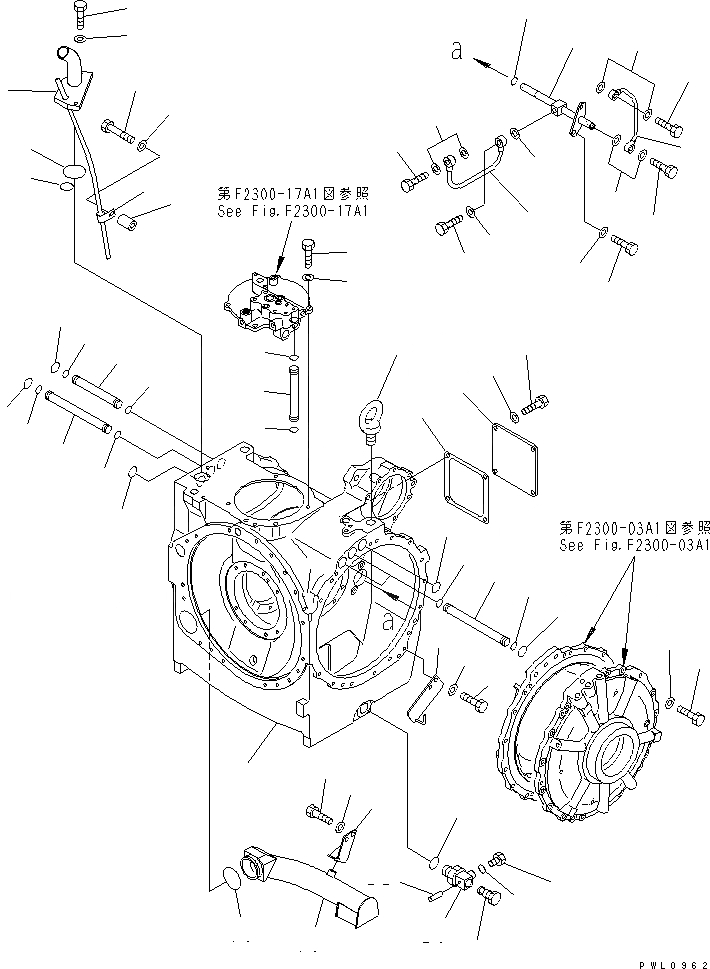 Схема запчастей Komatsu D155AX-5 - ГТР КОРПУС (QUICK ДРЕНАЖН.) СИЛОВАЯ ПЕРЕДАЧА И КОНЕЧНАЯ ПЕРЕДАЧА