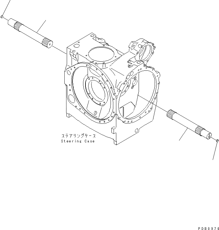 Схема запчастей Komatsu D155AX-5 - ГИДРОТРАНСФОРМАТОР ВАЛ СИЛОВАЯ ПЕРЕДАЧА И КОНЕЧНАЯ ПЕРЕДАЧА