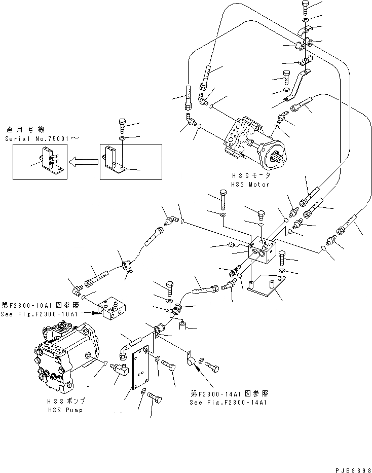 Схема запчастей Komatsu D155AX-5 - ГИДРОЛИНИЯ (/)(№7-7999) СИЛОВАЯ ПЕРЕДАЧА И КОНЕЧНАЯ ПЕРЕДАЧА