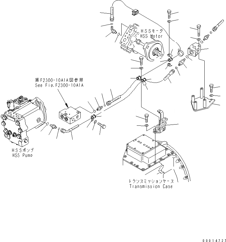 Схема запчастей Komatsu D155AX-5 - ГИДРОЛИНИЯ (/)(№7-) СИЛОВАЯ ПЕРЕДАЧА И КОНЕЧНАЯ ПЕРЕДАЧА