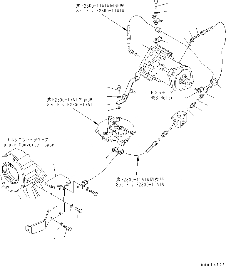 Схема запчастей Komatsu D155AX-5 - ГИДРОЛИНИЯ (/)(№7-) СИЛОВАЯ ПЕРЕДАЧА И КОНЕЧНАЯ ПЕРЕДАЧА