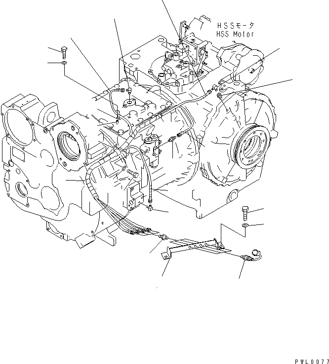 Схема запчастей Komatsu D155AX-5 - КОНЦЕНТР. ТРУБЫ(№7-7999) СИЛОВАЯ ПЕРЕДАЧА И КОНЕЧНАЯ ПЕРЕДАЧА
