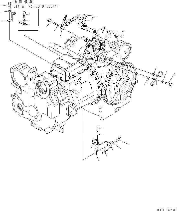 Схема запчастей Komatsu D155AX-5 - ЭЛЕКТР.(№7-) СИЛОВАЯ ПЕРЕДАЧА И КОНЕЧНАЯ ПЕРЕДАЧА