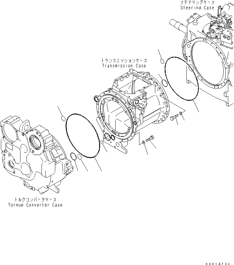 Схема запчастей Komatsu D155AX-5 - АКСЕССУАРЫ(№7-) СИЛОВАЯ ПЕРЕДАЧА И КОНЕЧНАЯ ПЕРЕДАЧА