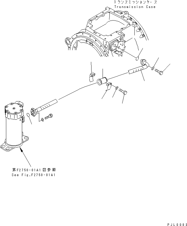 Схема запчастей Komatsu D155AX-5 - СИЛОВАЯ ГИДРОЛИНИЯ СИЛОВАЯ ПЕРЕДАЧА И КОНЕЧНАЯ ПЕРЕДАЧА