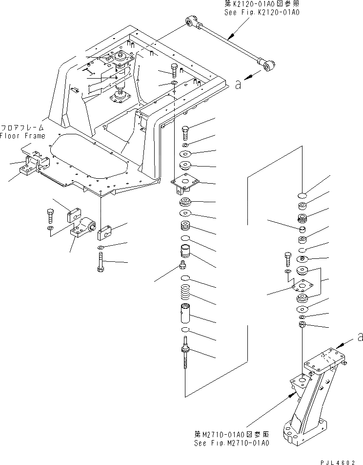 Схема запчастей Komatsu D155AX-5 - КРЕПЛЕНИЕ ОСН. КОНСТРУКЦИИ(№7-7999) КАБИНА ОПЕРАТОРА И СИСТЕМА УПРАВЛЕНИЯ