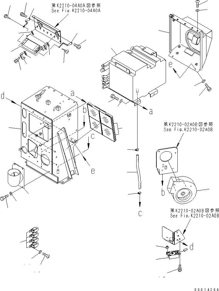 Схема запчастей Komatsu D155AX-5 - ПРИБОРНАЯ ПАНЕЛЬ (С КОНДИЦИОНЕРОМ И КОРПУС) (/)(№7-) КАБИНА ОПЕРАТОРА И СИСТЕМА УПРАВЛЕНИЯ
