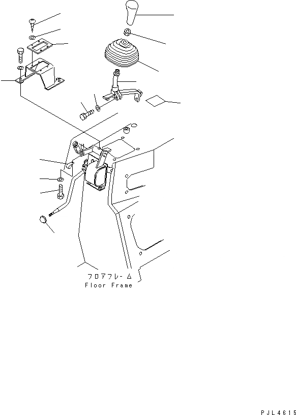 Схема запчастей Komatsu D155AX-5 - РЫЧАГ УПРАВЛЕНИЯ ОТВАЛОМ И KNOB (ПОВОРОТНЫЙ ОТВАЛ) КАБИНА ОПЕРАТОРА И СИСТЕМА УПРАВЛЕНИЯ
