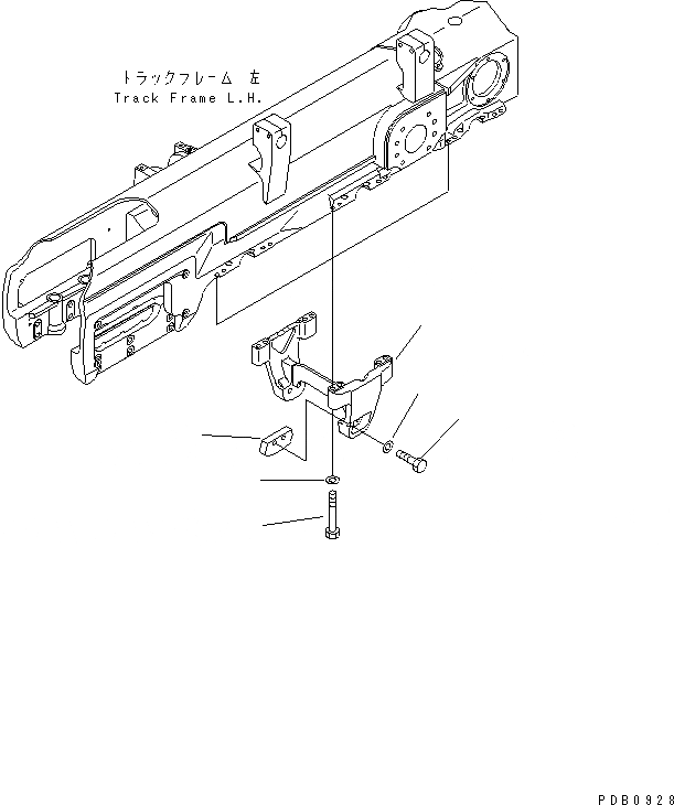 Схема запчастей Komatsu D155AX-5 - ГУСЕНИЧНАЯ РАМА (ЗАЩИТА ОПОРНЫХ КАТКОВ) (ЛЕВ.) (СПЕЦ-Я ДЛЯ СВАЛОК)(№7-7) ХОДОВАЯ