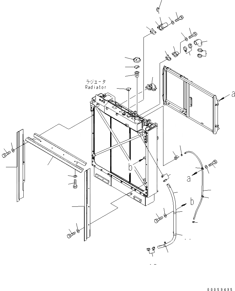 Схема запчастей Komatsu D155AX-6 - ОХЛАЖД-Е (КОНДЕНСАТОР) (СПЕЦ-Я ДЛЯ СВАЛОК)(№8-877) СИСТЕМА ОХЛАЖДЕНИЯ