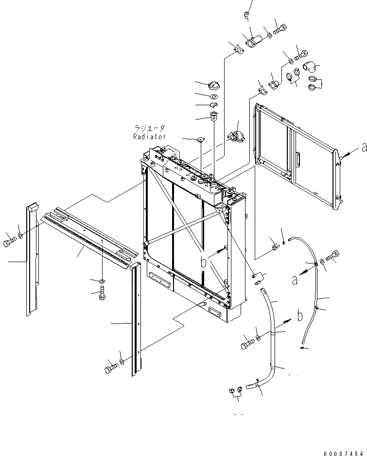 Схема запчастей Komatsu D155AX-6 - ОХЛАЖД-Е (КОНДЕНСАТОР) (СПЕЦ-Я ДЛЯ СВАЛОК)(№899-) СИСТЕМА ОХЛАЖДЕНИЯ