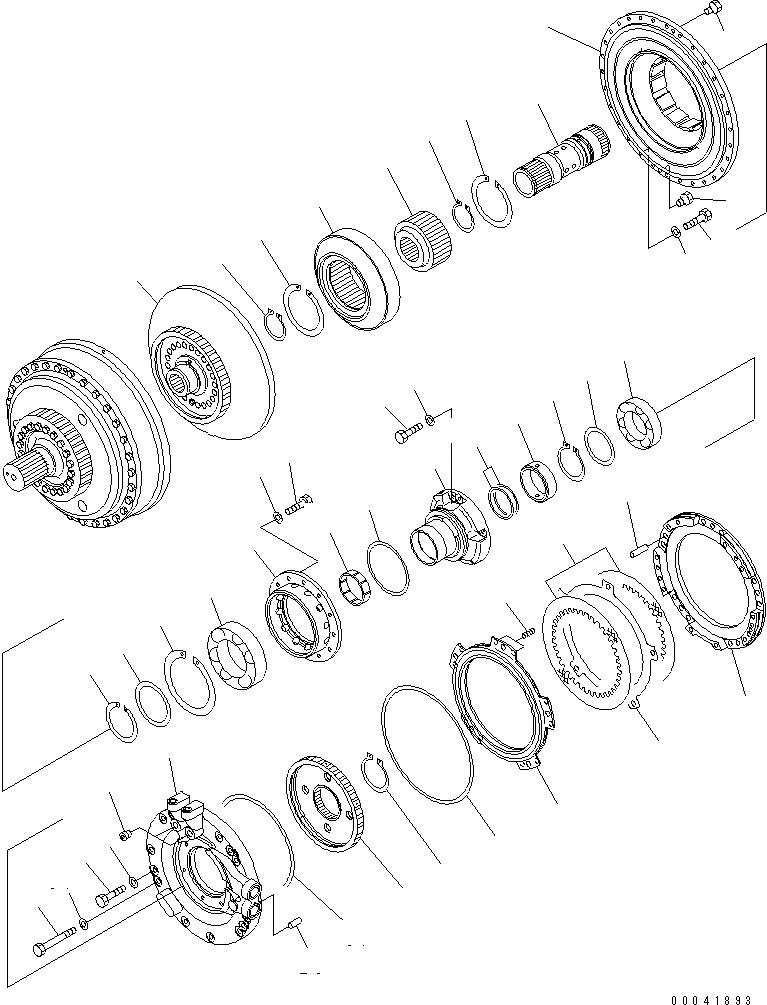 Схема запчастей Komatsu D155AX-6 - ГИДРОТРАНСФОРМАТОР (BARE ГИДРОТРАНСФОРМАТОР)(№8-) СИЛОВАЯ ПЕРЕДАЧА И КОНЕЧНАЯ ПЕРЕДАЧА