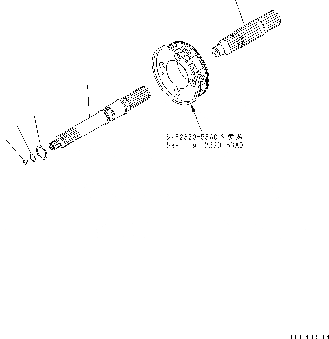 Схема запчастей Komatsu D155AX-6 - ТРАНСМИССИЯ (ВХОД И ВЫХОДНОЙ ВАЛ)(№8-) СИЛОВАЯ ПЕРЕДАЧА И КОНЕЧНАЯ ПЕРЕДАЧА