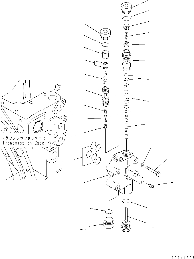 Схема запчастей Komatsu D155AX-6 - ТРАНСМИССИЯ ОСНОВН. РАЗГРУЗ. КЛАПАН(№8-) СИЛОВАЯ ПЕРЕДАЧА И КОНЕЧНАЯ ПЕРЕДАЧА