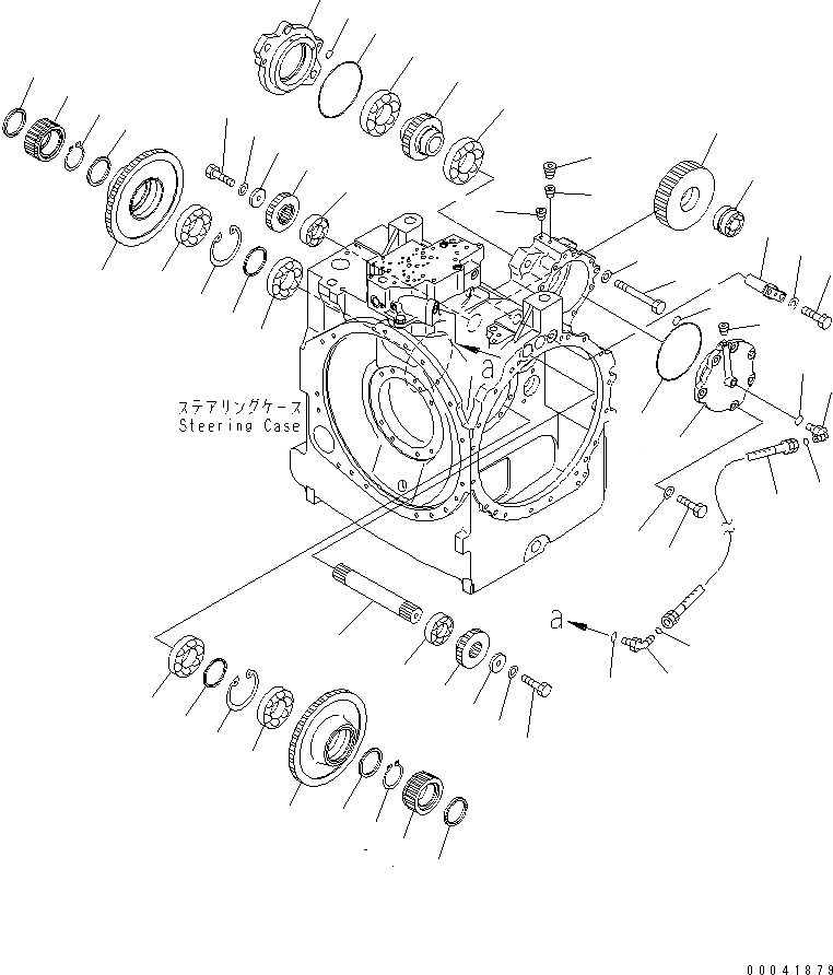 Схема запчастей Komatsu D155AX-6 - H.S.S. ПРИВОД(№8-) СИЛОВАЯ ПЕРЕДАЧА И КОНЕЧНАЯ ПЕРЕДАЧА