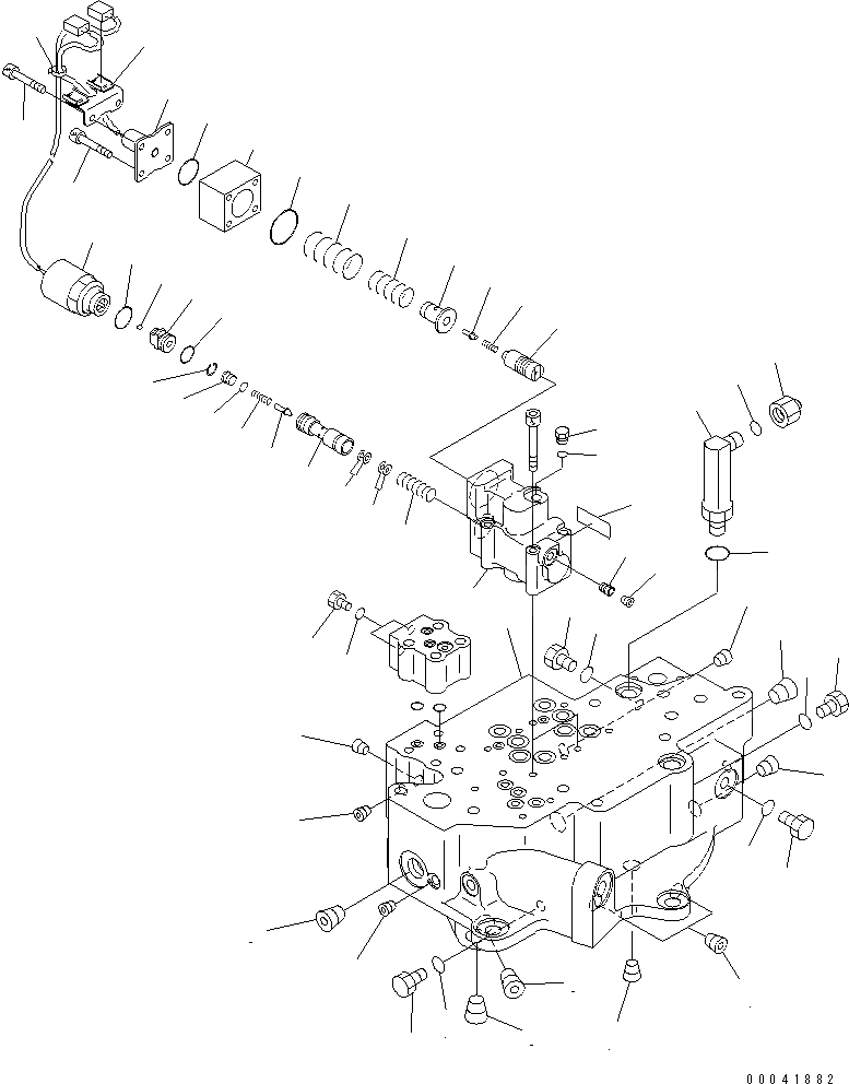 Схема запчастей Komatsu D155AX-6 - КЛАПАН РУЛЕВОГО УПРАВЛЕНИЯ (/)(№8-) СИЛОВАЯ ПЕРЕДАЧА И КОНЕЧНАЯ ПЕРЕДАЧА