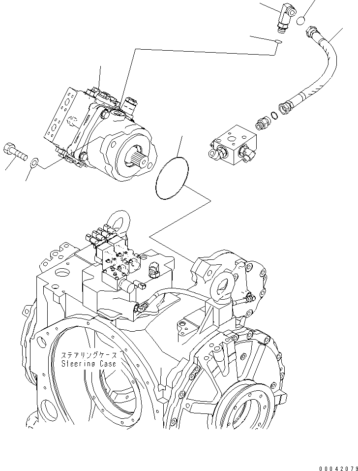 Схема запчастей Komatsu D155AX-6 - СИЛОВАЯ ПЕРЕДАЧА МАСЛ. ЛИНИЯ (H.S.S. МОТОР)(№8-) СИЛОВАЯ ПЕРЕДАЧА И КОНЕЧНАЯ ПЕРЕДАЧА