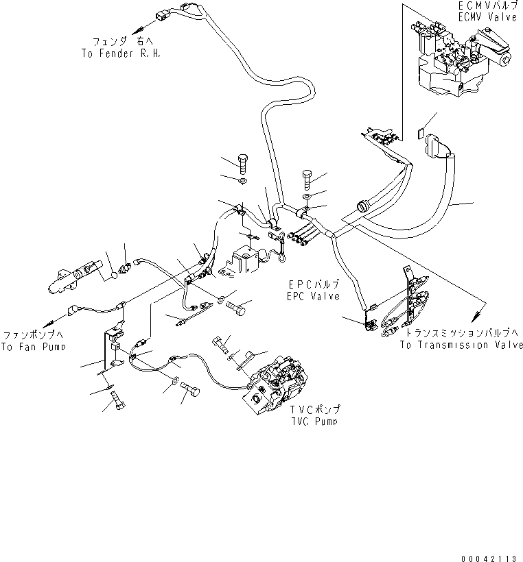 Схема запчастей Komatsu D155AX-6 - ЭЛЕКТРОПРОВОДКА (СИЛОВАЯ ЛИНИЯ) (ДЛЯ ЭЛЕКТРИЧ. СИСТЕМА МОНИТОРА ПАНЕЛЬ) (/)(№8-) СИЛОВАЯ ПЕРЕДАЧА И КОНЕЧНАЯ ПЕРЕДАЧА