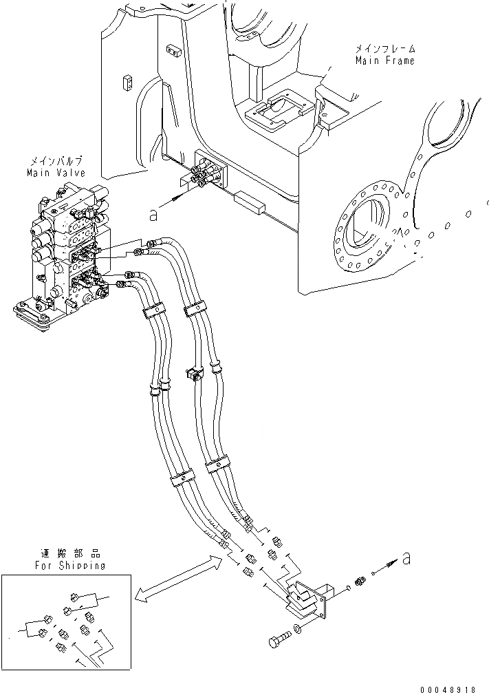 Схема запчастей Komatsu D155AX-6 - ПОДЪЕМ. ОТВАЛА ЛИНИЯ (ЗАГЛУШКА ДЛЯ YUSOU)(№8-) ГИДРАВЛИКА