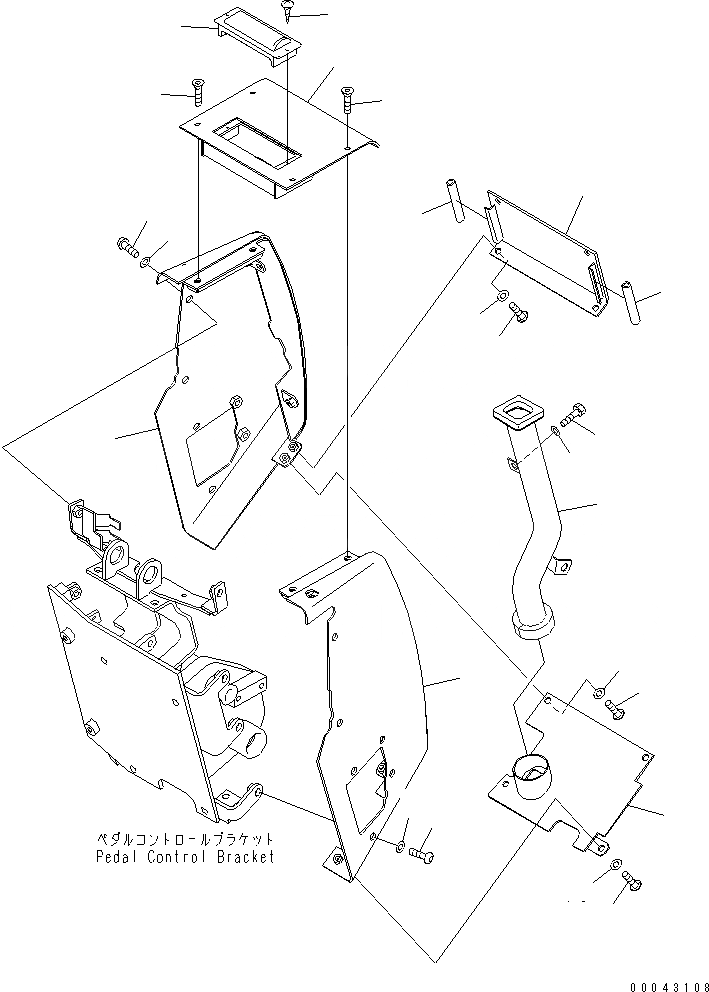 Схема запчастей Komatsu D155AX-6 - ПРИБОРНАЯ ПАНЕЛЬ (ВОЗДУХОВОДЫ И COVER)(№8-) КАБИНА ОПЕРАТОРА И СИСТЕМА УПРАВЛЕНИЯ
