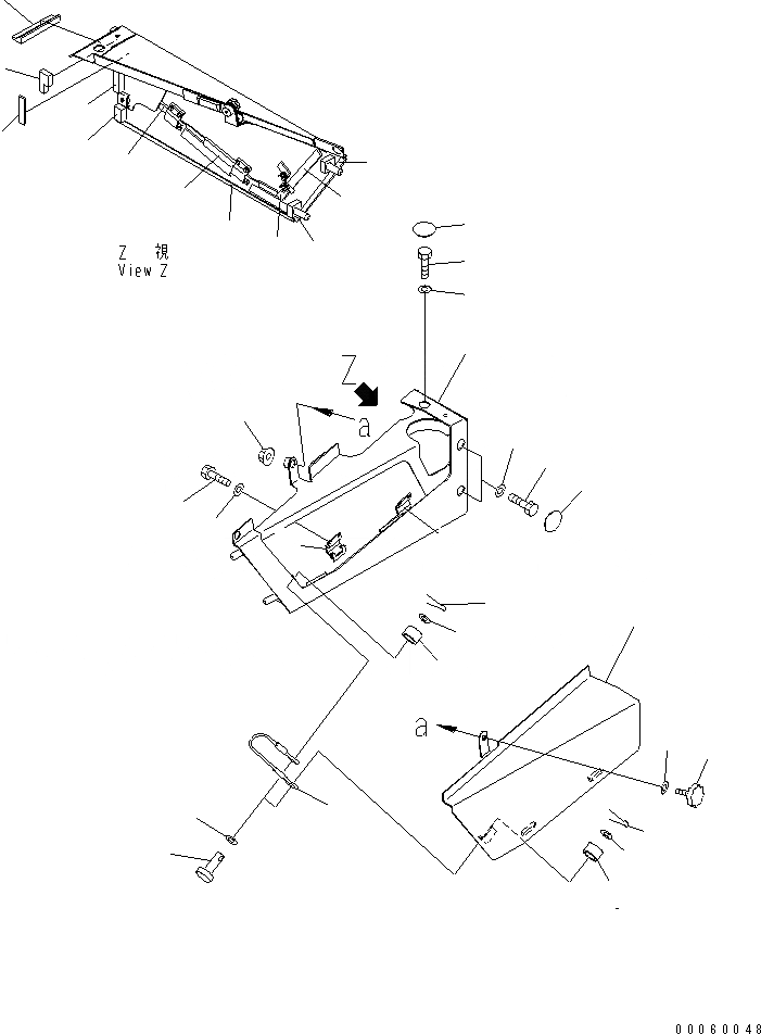 Схема запчастей Komatsu D155AX-6 - КАПОТ (БОКОВ. КРЫШКА) (ЛЕВ.) (СПЕЦ-Я ДЛЯ СВАЛОК)(№8-89) ЧАСТИ КОРПУСА